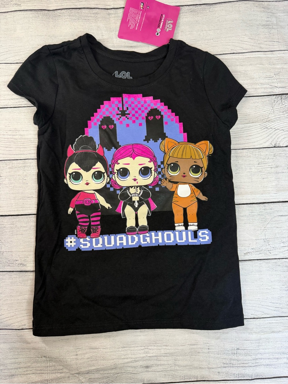 L.O.L. Surprise! Black Tee #squadghouls size 7/8